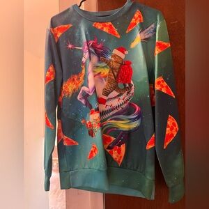 Ugly Christmas Sweatshirt
Colorful Unicorn and Cat Sweatshirt
